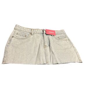 Edikted Denim Mini Skirt